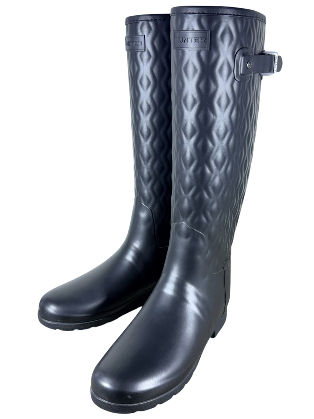 Hunter Tickle Quilt Waterproof Reflective Tall Women’s Boot Black US Size 7